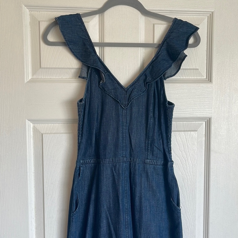 EXPRESS denim jumpsuit, size 8